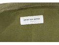 Dries Van Noten Green Cotton Belted Long Jacket, Size Large