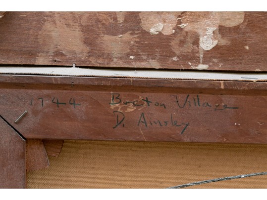 Dennis Ainsley (American, 1880-1952), Oil On Canvas, “Breton Village”