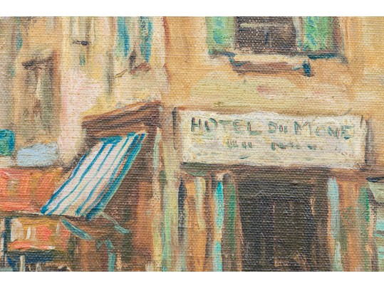 Dennis Ainsley (American, 1880-1952), Oil On Canvas, “Breton Village”