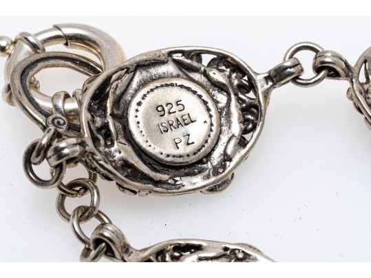 Sterling Bracelt And Ring With Turquoise And Howlite, Ring Size 7+