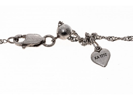 Three Sterling Heart Pendant Necklaes