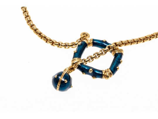 Lot Of Three Assorted Gold Plated Jewelry Pieces, Including A Funky Cat Tile Bracelet