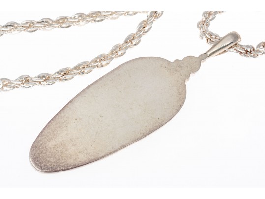 Sterling And Mud Bead Sajen Tribal Necklace