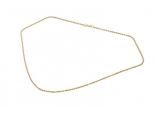 10K Twist Chain Necklace