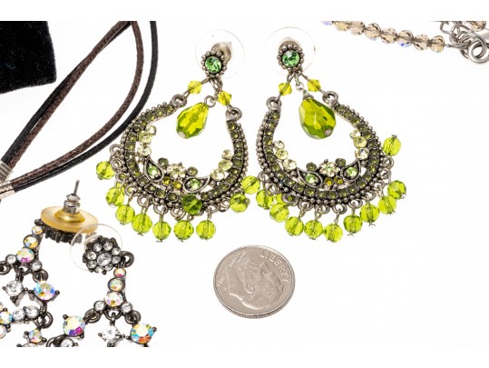 Lot Of Assorted Beaded Or Corded Costume Jewelry