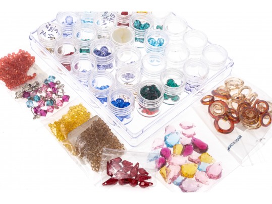 Collection Of Faceted Costume Beads