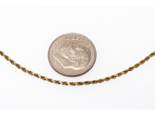 10K Twist Chain Necklace