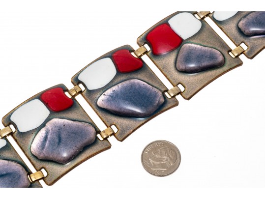 Kay Denning Wide Link Fashionable Bracelet