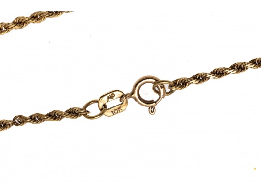 10K Twist Chain Necklace