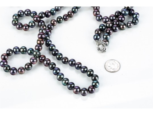 Three Faux Pearl Necklaces