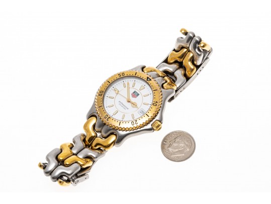 Tag Heuer Iconic Two Tone 38mm SEL Watch, White Dial With A Bracelet