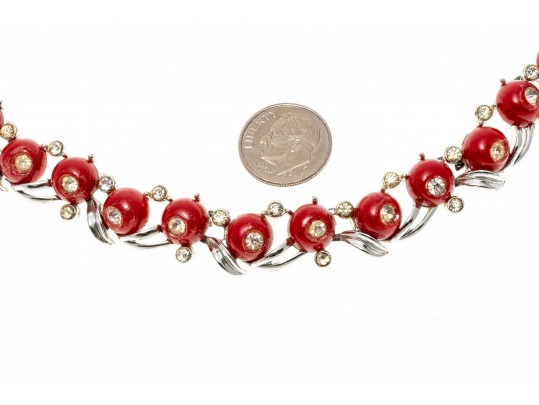 Two Fashion Necklaces And A Pair Of Drop Fashion Earrings