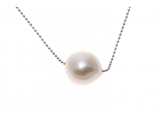 Honora Contemporary 10.5 Mm Cultured Freshwater Pearl And Bead Chain Necklace