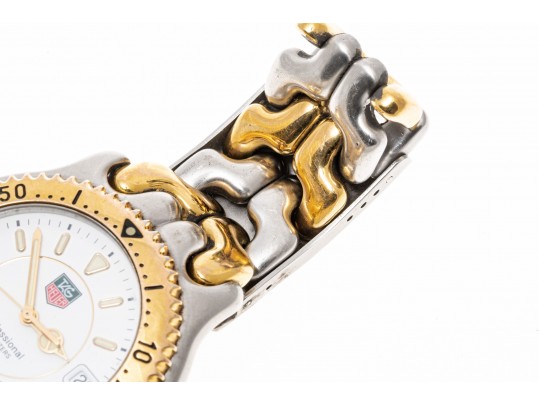 Tag Heuer Iconic Two Tone 38mm SEL Watch, White Dial With A Bracelet