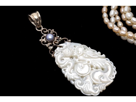 Collection Of Sterling And Pearl Jewelry