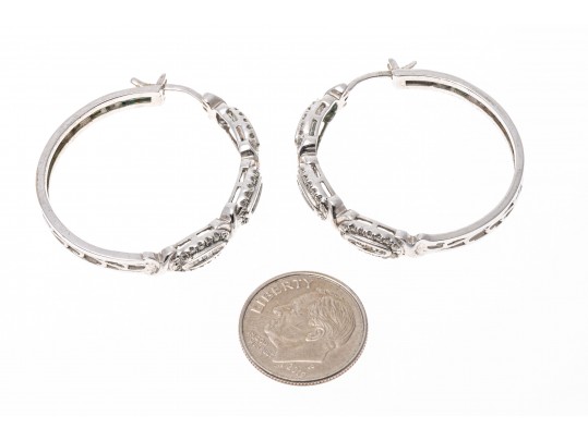 Lot Of Sterling Silver Jewelry With Accent Diamonds