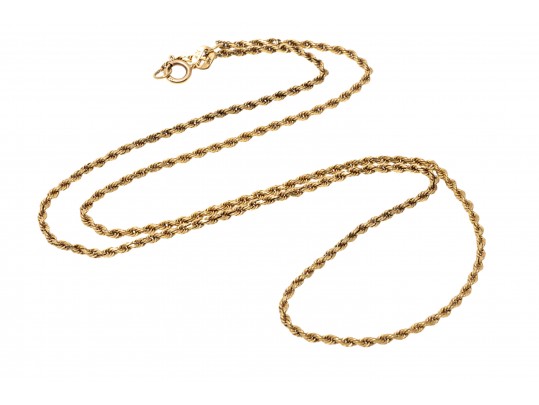10K Twist Chain Necklace