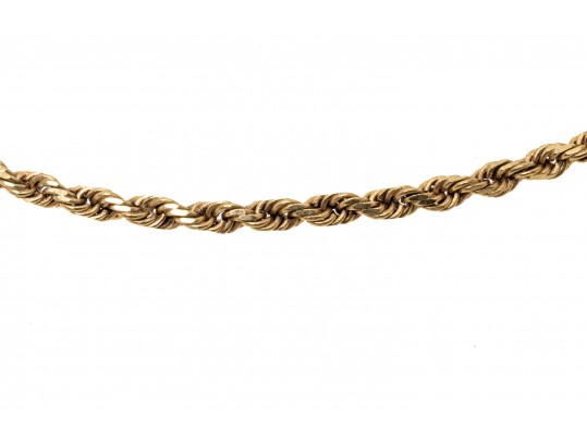 10K Twist Chain Necklace