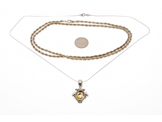 Sterling And Fashion Necklaces