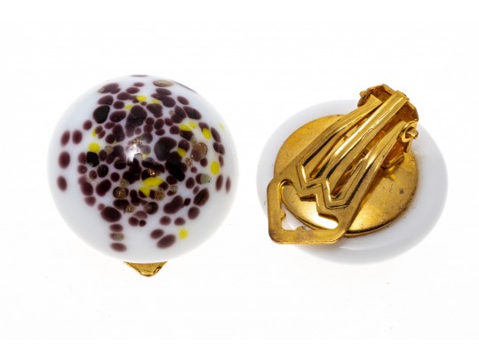 Lot Of Assorted Black And White Toned Costume Jewelry, With Mother-of-Pearl