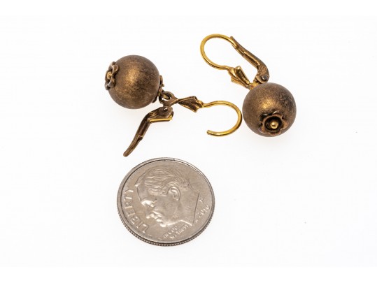 Vermeil Sterling Bracelet And Pendant Earrings