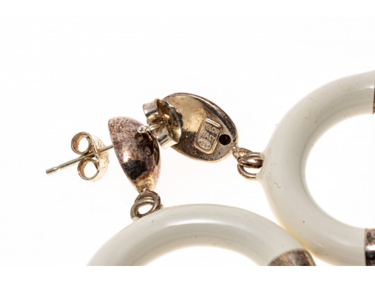 Lot Of Assorted Black And White Toned Costume Jewelry, With Mother-of-Pearl