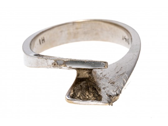 14k White Gold Ring Setting