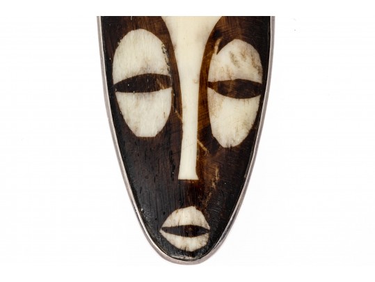 Sterling And Mud Bead Sajen Tribal Necklace