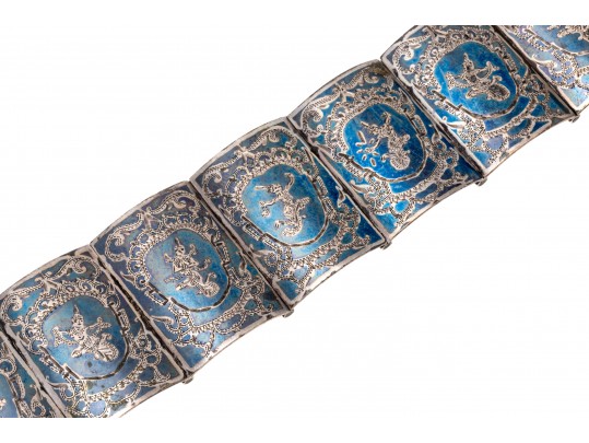 Siam Sterling Link Bracelet, 5 7/8