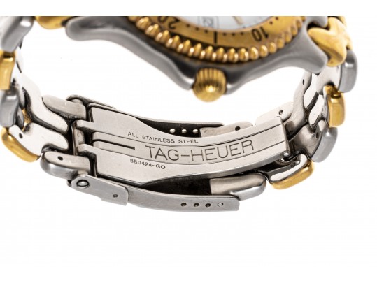 Tag Heuer Iconic Two Tone 38mm SEL Watch, White Dial With A Bracelet
