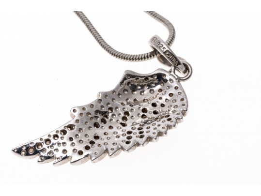 Lot Of Sterling Silver Jewelry With Accent Diamonds