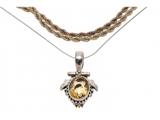 Sterling And Fashion Necklaces