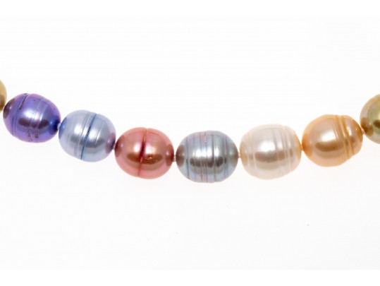 Honora Cultured Freshwater Pearl Necklace And Earring Set, Multi Tones, Boxed