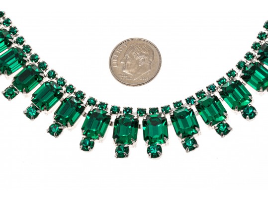 Collection Of Green And White Cubic Zirconia Fashion Jewelry