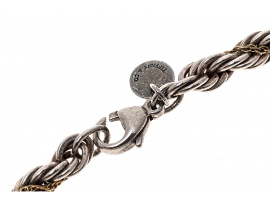 Tiffany & Co. Sterling And 18K Helix Chain Necklace