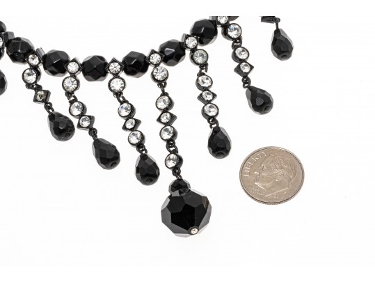 Two Fashion Necklaces And A Pair Of Drop Fashion Earrings