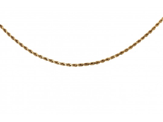 10K Twist Chain Necklace