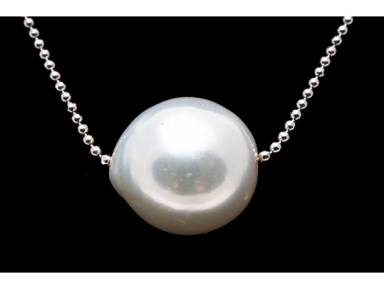 Honora Contemporary 10.5 Mm Cultured Freshwater Pearl And Bead Chain Necklace