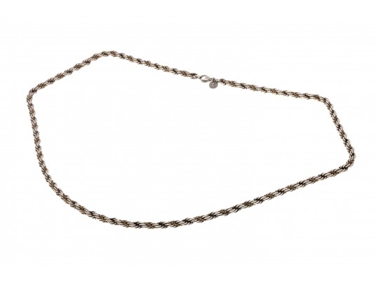 Tiffany & Co. Sterling And 18K Helix Chain Necklace