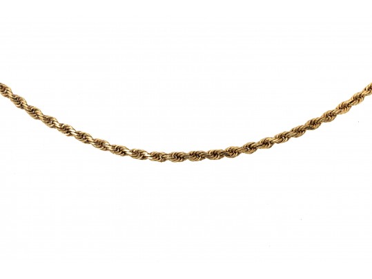10K Twist Chain Necklace