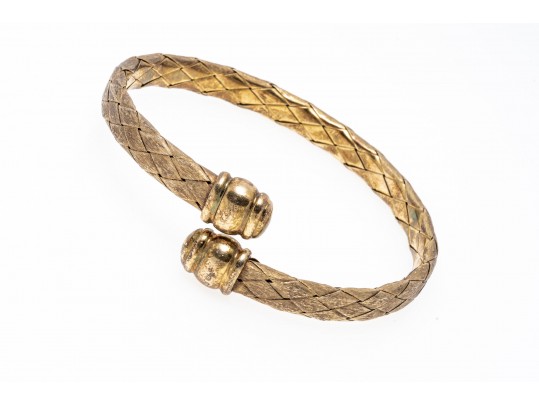 Vermeil Sterling Bracelet And Pendant Earrings