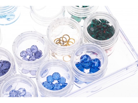 Collection Of Faceted Costume Beads