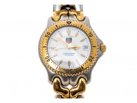 Tag Heuer Iconic Two Tone 38mm SEL Watch, White Dial With A Bracelet
