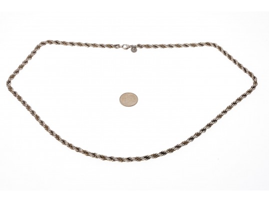 Tiffany & Co. Sterling And 18K Helix Chain Necklace