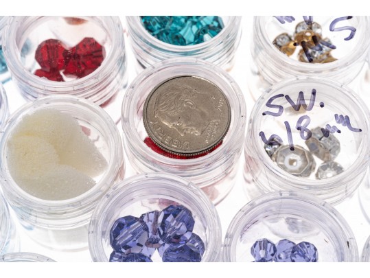 Collection Of Faceted Costume Beads