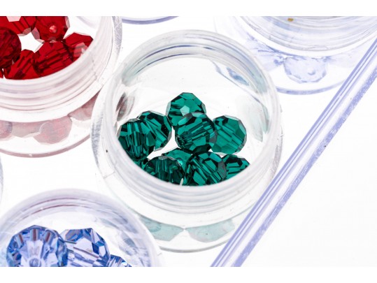 Collection Of Faceted Costume Beads