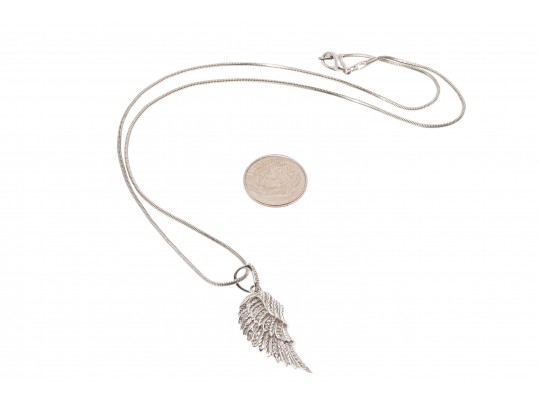 Lot Of Sterling Silver Jewelry With Accent Diamonds