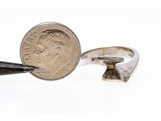 14k White Gold Ring Setting