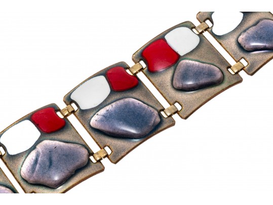 Kay Denning Wide Link Fashionable Bracelet