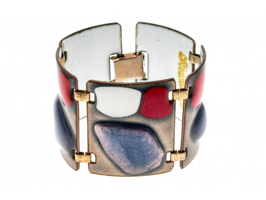 Kay Denning Wide Link Fashionable Bracelet